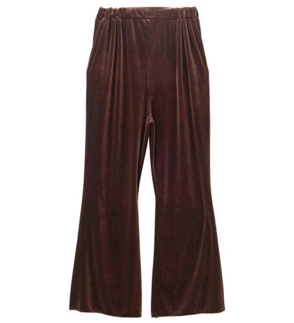 GeeRA（ジーラ）の「ベロアフレアパンツ（フルレングスパンツ）」｜詳細画像