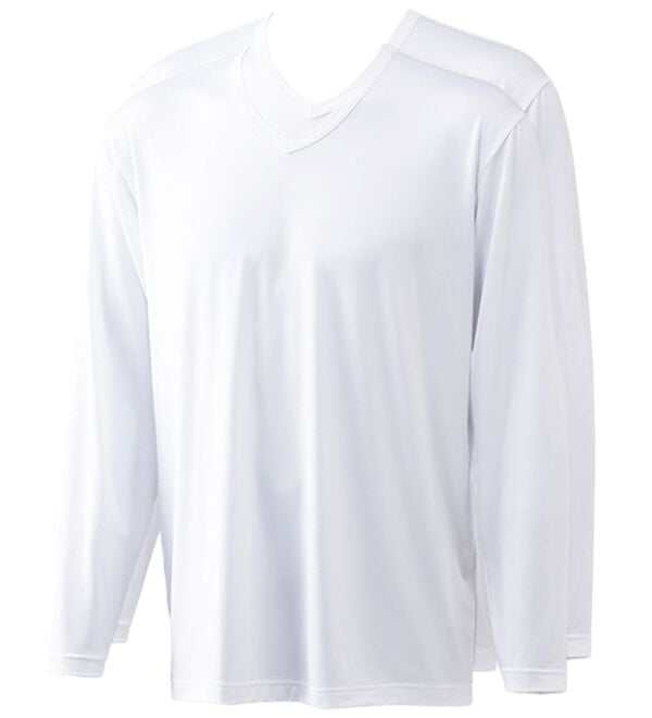 「＜ピップエレキバン&times;コムルヴァン・オム＞コリに効く！着るピップエレキバン（肌着・インナーウェア）」｜ホワイト(長袖V首)