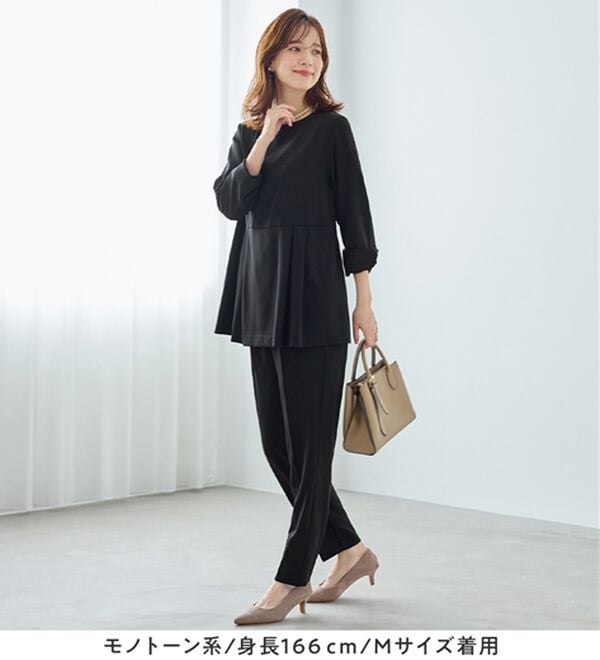 Viola e Viola（ヴィオラ エ ヴィオラ）の「【３点セット】着回し自在快適セットアップスーツ（パンツスーツ）」｜詳細画像