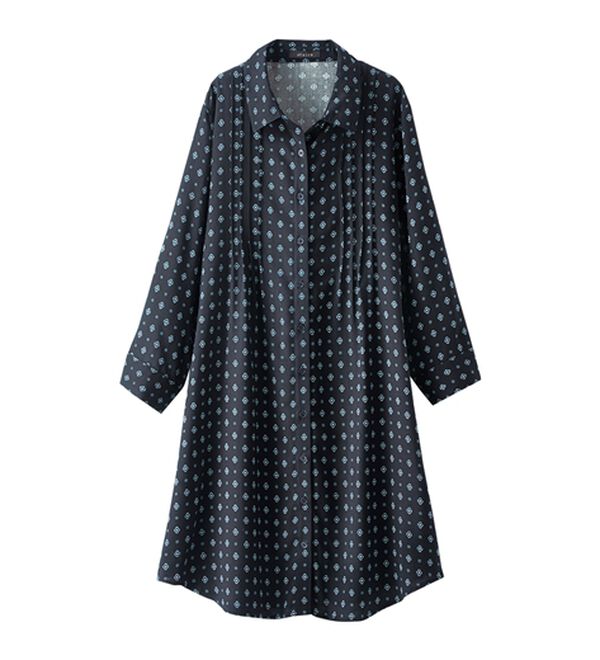 BELLUNA（ベルーナ）の「レーヨン素材ピンタック使いワンピース（その他ワンピース）」｜詳細画像