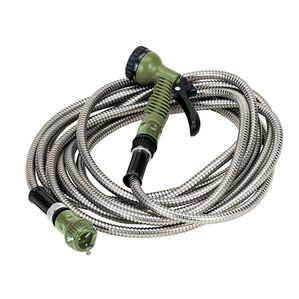 「ステンレスガーデンホース７．５ｍ（ガーデニング・園芸用品）」｜グリーン