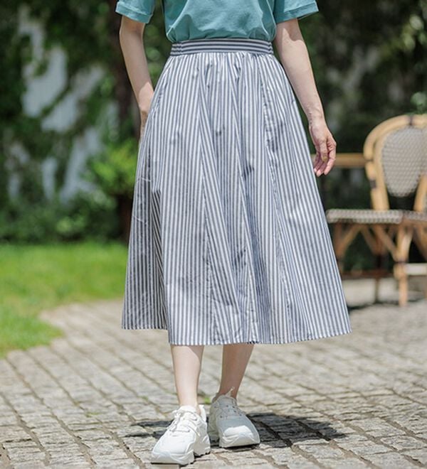 BELLUNA（ベルーナ）の「ふんわり切替フレアースカート（ロングスカート）」｜詳細画像