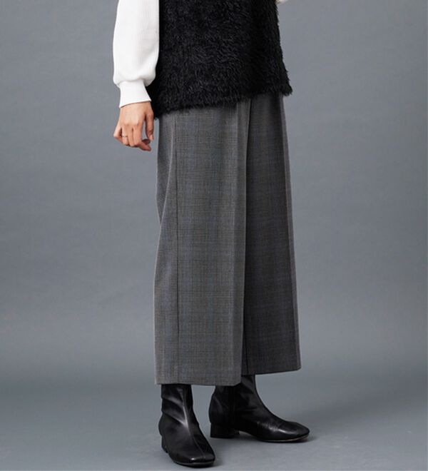 BELLUNA（ベルーナ）の「サマ見え（Ｗ）ベルト付ワイドパンツ（ワイドパンツ・ガウチョ）」｜詳細画像