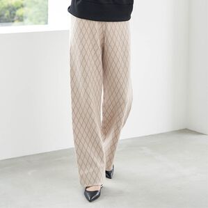 RANAN（ラナン）の「ニットジャカードパンツ（フルレングスパンツ）」｜詳細画像
