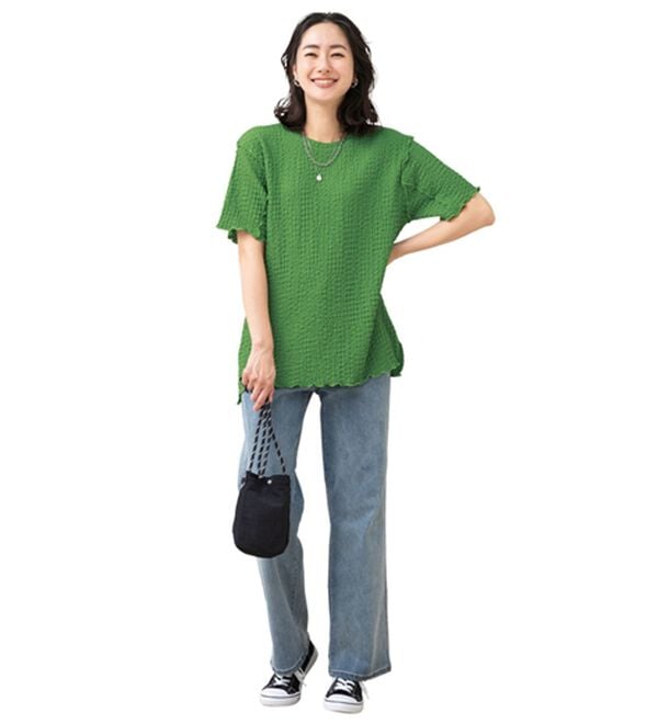 ルフラン（ルフラン）の「メロウ使いジャカードＴ（カットソー）」｜詳細画像