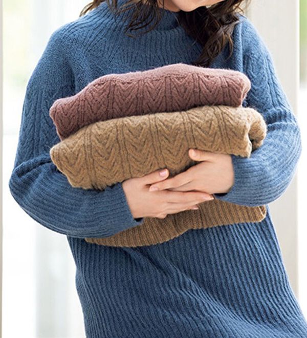 ルフラン（ルフラン）の「日本製ベビーアルパカ１００％セーター（ニット・セーター）」｜詳細画像