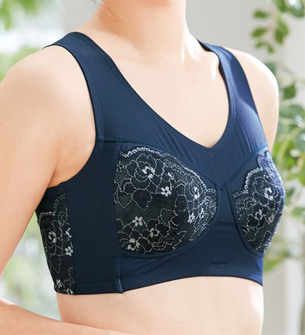 LAVIENNE（ラヴィエンヌ）の「【３色組】スキッと美姿勢ノンワイヤーブラ（ブラジャー）」｜詳細画像