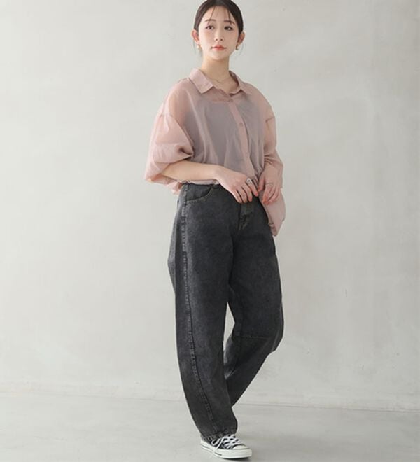 A HAPPY MARILYN（アハッピーマリリン）の「【Ｌ～８Ｌ】トレンドスタイルの、バレルパンツ。（ワイドパンツ・ガウチョ）」｜詳細画像