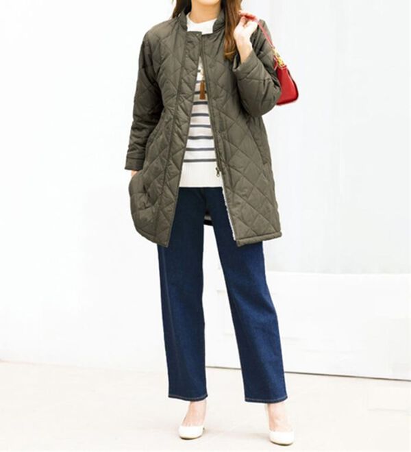 ルフラン（ルフラン）の「暖かボアキルトロングブルゾン（ロングコート）」｜詳細画像