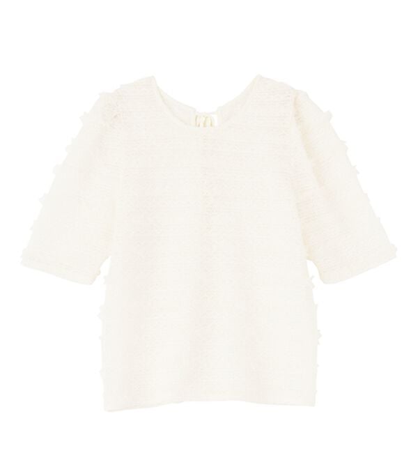 RANAN（ラナン）の「フリルレースパフスリーブトップス（カットソー）」｜詳細画像