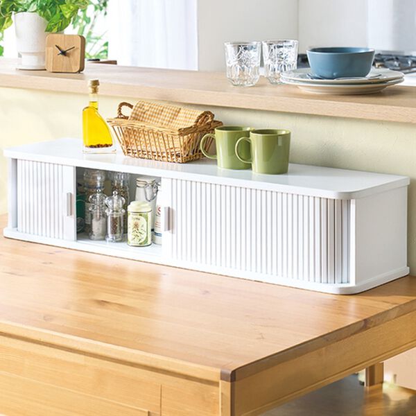 「ジャバラ扉式収納庫２（ラック・棚・本棚）」｜詳細画像