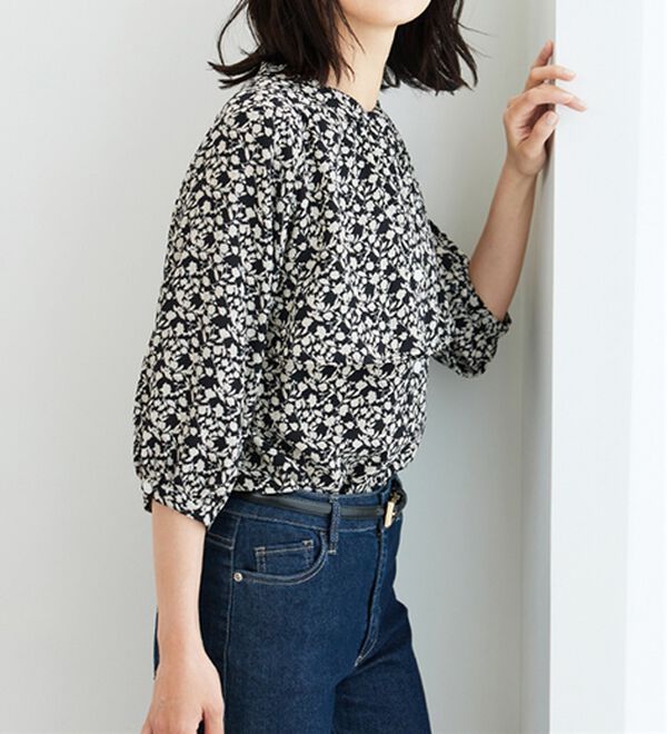 BELLUNA（ベルーナ）の「ケープ風デザインブラウス（ブラウス）」｜詳細画像