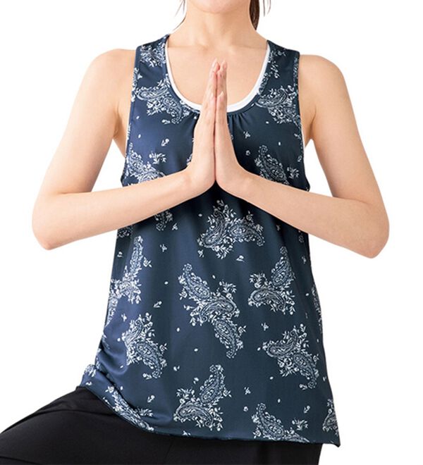 LAVIENNE（ラヴィエンヌ）の「【ＴＩＰＮＥＳＳ】カップ付フレアタンク（スポーツウェア）」｜詳細画像