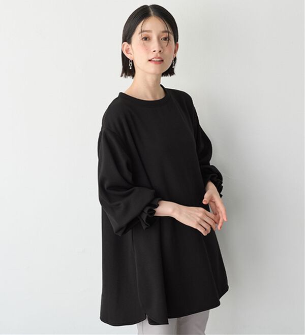 Viola e Viola（ヴィオラ エ ヴィオラ）の「裏ファー袖タックチュニック（チュニック）」｜詳細画像