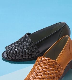 BELLUNA（ベルーナ）の「日本製メッシュオープントゥパンプス（パンプス）」｜ブラック