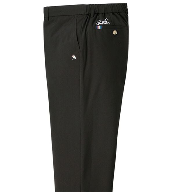 「＜アーノルド　パーマー＞進化系！すっきりハイブリッドダウンパンツ（メンズフルレングスパンツ）」｜ブラック