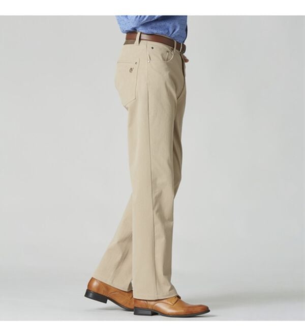 「【３本組】＜コムルヴァン・オム＞のびのび快適上品チノパンツ（メンズフルレングスパンツ）」｜詳細画像