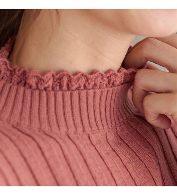 BELLUNA（ベルーナ）の「ウール入りウォッシャブルセーター（ニット・セーター）」｜詳細画像