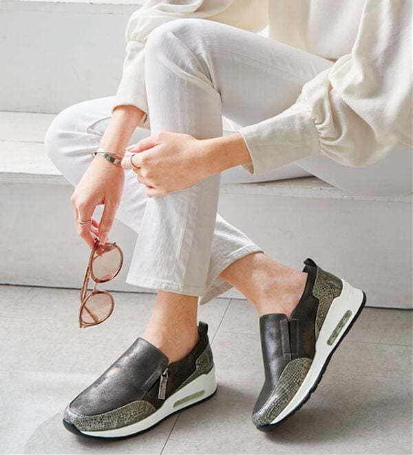 ルフラン（ルフラン）の「パイソン切替４Ｅエアソールスニーカー（スニーカー）」｜詳細画像