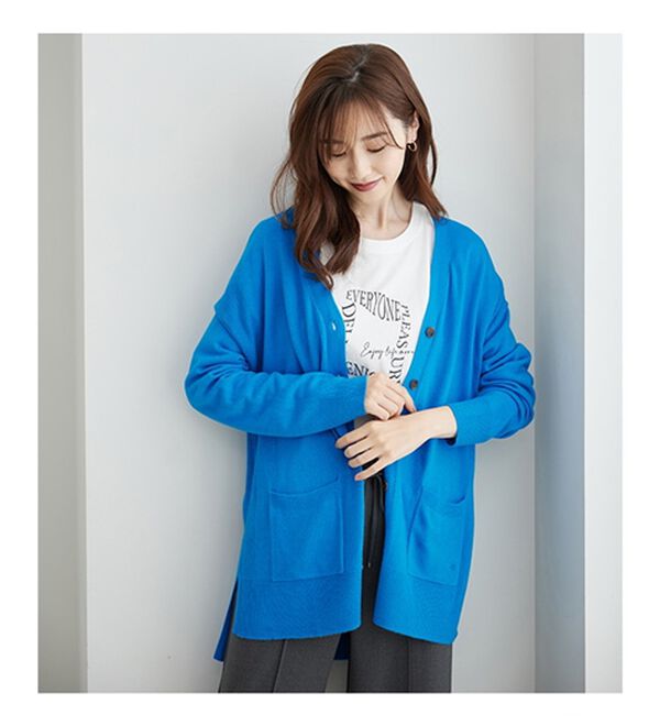 BELLUNA（ベルーナ）の「ふんわりカシミヤタッチニットカーディガン（ニットカーディガン）」｜詳細画像