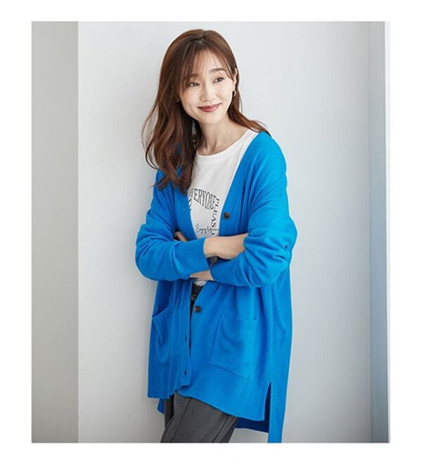 BELLUNA（ベルーナ）の「ふんわりカシミヤタッチニットカーディガン（ニットカーディガン）」｜詳細画像