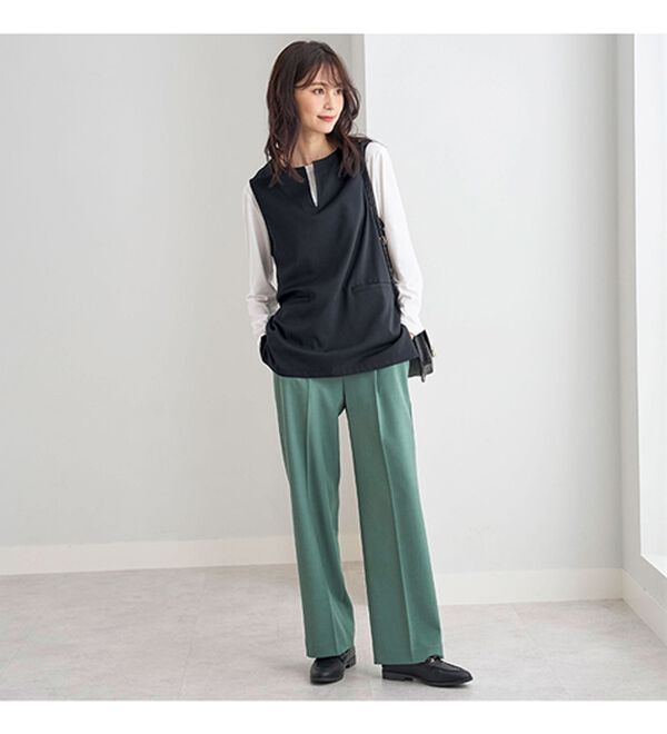 BELLUNA（ベルーナ）の「【４点セット】＜５つのラクが嬉しい！＞洗える！ストレッチ素材４点セットスーツ（その他スーツ）」｜詳細画像