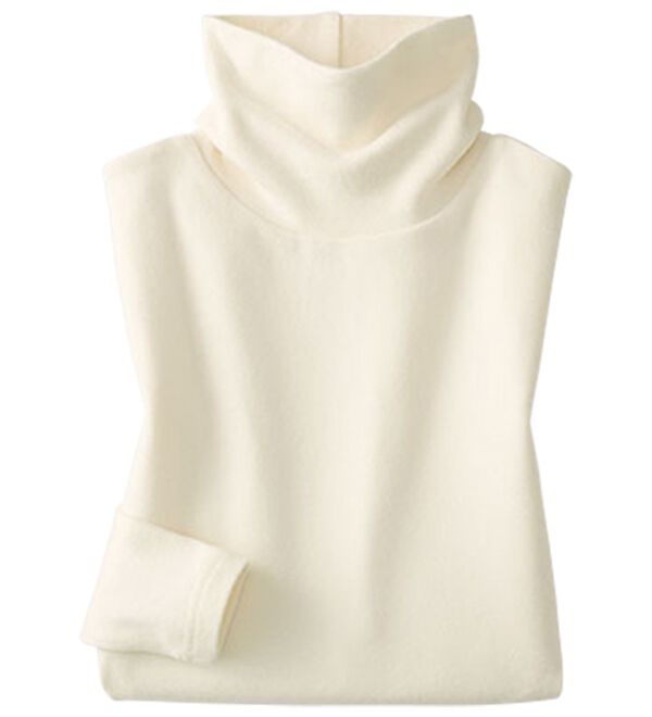 LAVIENNE（ラヴィエンヌ）の「超・暖　吸湿発熱　素肌よろこぶ綿１００％あったかインナー　タートルネックインナー（肌着・インナーウェア）」｜詳細画像