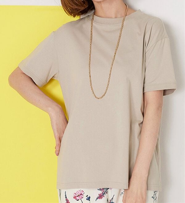 BELLUNA（ベルーナ）の「ヒンヤリ！綿１００％大人顔サマ見えＴシャツ（Tシャツ）」｜詳細画像