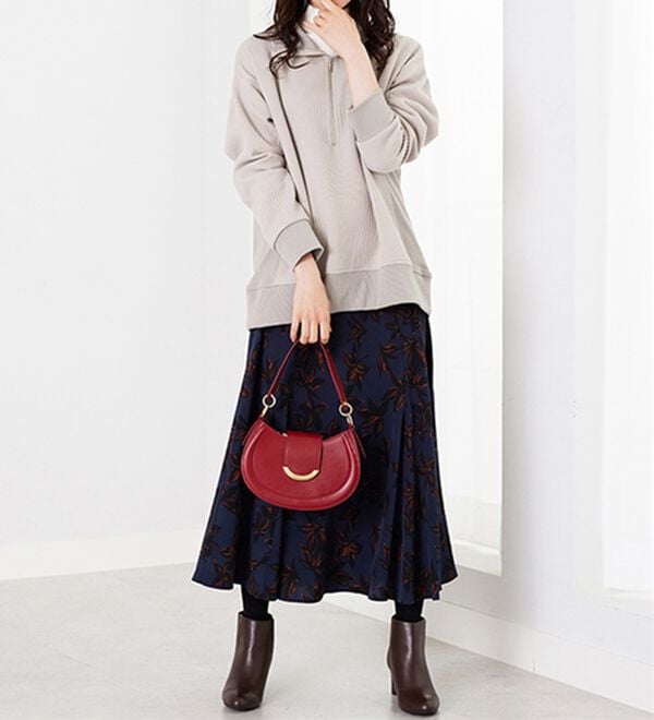 BELLUNA（ベルーナ）の「ボーダージャカードハーフジッププルオーバー（カットソー）」｜詳細画像