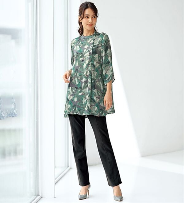 BELLUNA（ベルーナ）の「ヒンヤリ冷感！ハイテンション美脚パンツ（フルレングスパンツ）」｜詳細画像