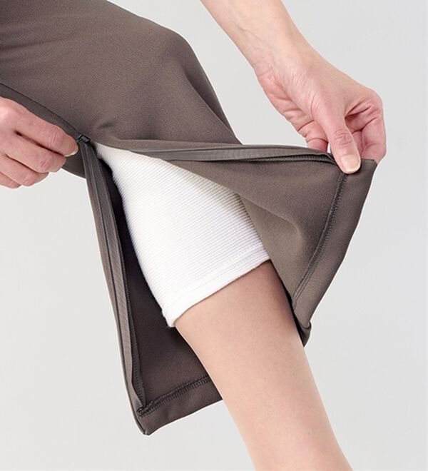 「日本製　裏起毛あったか裾ファスナー付パンツ（フルレングスパンツ）」｜詳細画像