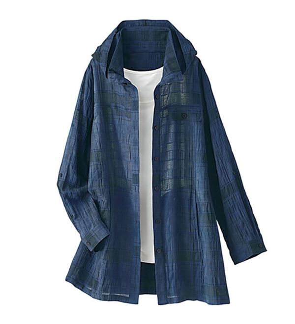 BELLUNA（ベルーナ）の「シャーリングドビー素材日差し対策パーカー（パーカー）」｜詳細画像