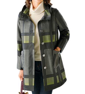 ルフラン（ルフラン）の「ビッグチェック中わたコート＜キラナ＞（ロングコート）」｜詳細画像