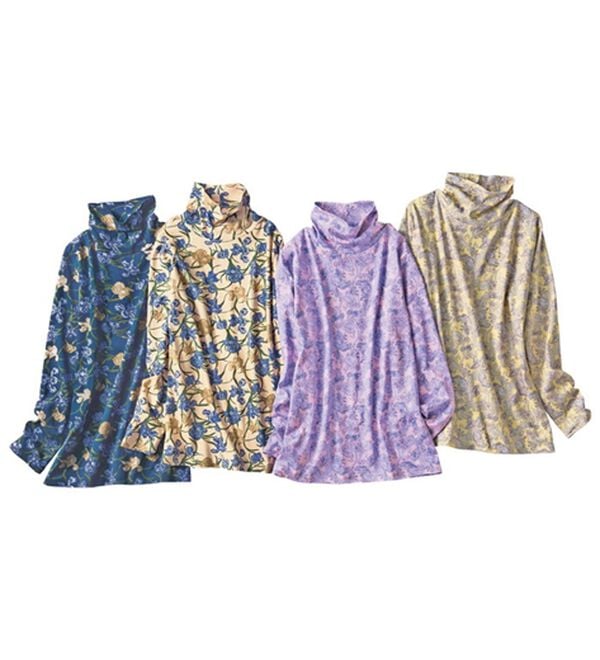 VINNO（ヴィノ）の「＜ＭＵＬＨＯＵＳＥ＞超長綿プリントプルオーバー（カットソー）」｜詳細画像