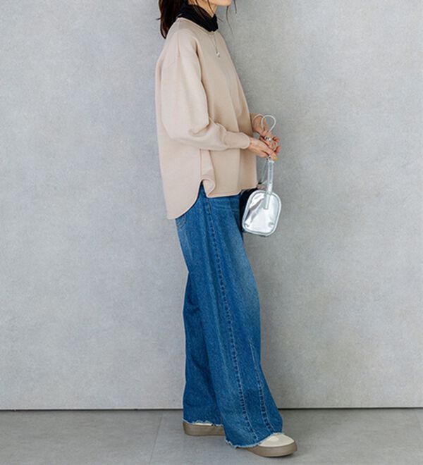 BELLUNA（ベルーナ）の「あったかキレイ！大人のこだわりトレーナー（トレーナー・スウェット）」｜詳細画像