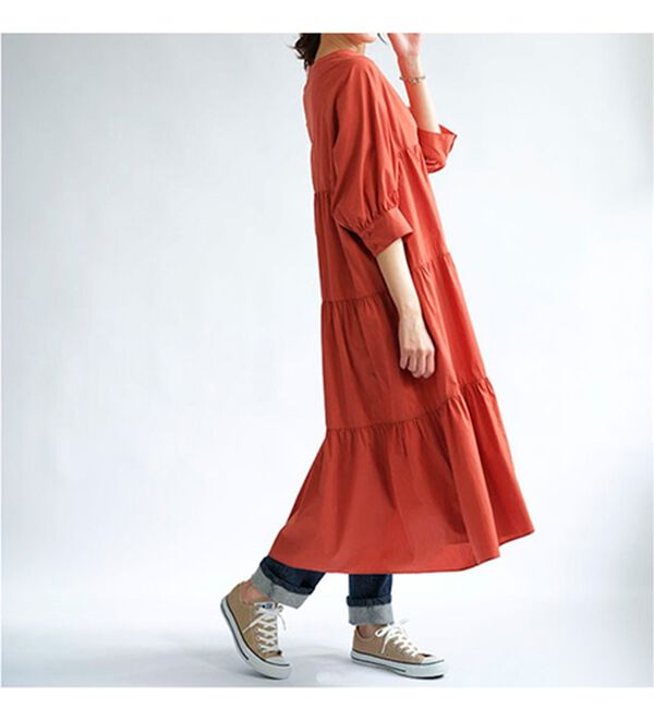 BELLUNA（ベルーナ）の「快適！はっ水加工ティアードワンピース（その他ワンピース）」｜詳細画像