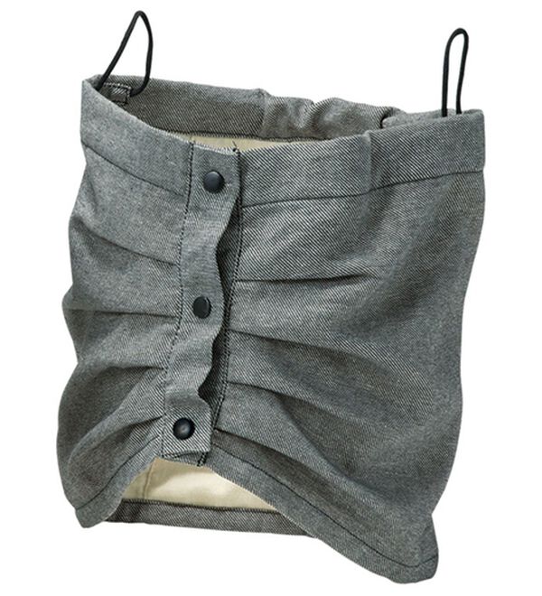 BELLUNA（ベルーナ）の「抗菌フェイスガードになる２ＷＡＹスヌード（ストール・スカーフ・マフラー）」｜黒