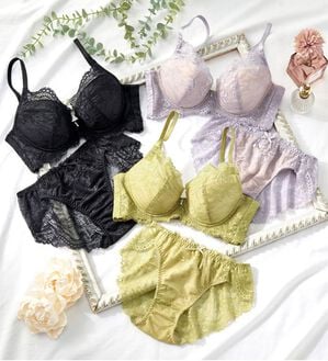 YU'NOW（ユナウ）の「上向きバストの美谷間ブラ＆ショーツ（ブラジャー＆ショーツセット）」｜詳細画像