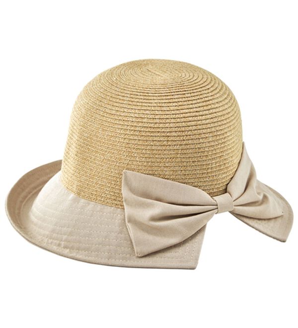 BELLUNA（ベルーナ）の「洗える！ブレード　コンビクロッシェ（帽子）」｜アイボリー