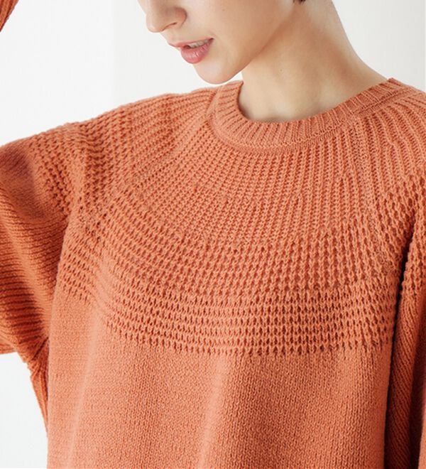 Viola e Viola（ヴィオラ エ ヴィオラ）の「【３つの機能付】求心編みニット（ニット・セーター）」｜詳細画像