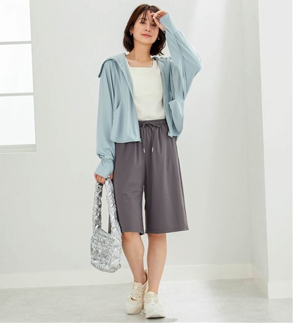 BELLUNA（ベルーナ）の「ヒンヤリ爽快！ゆったりハーフパンツ（その他パンツ）」｜詳細画像