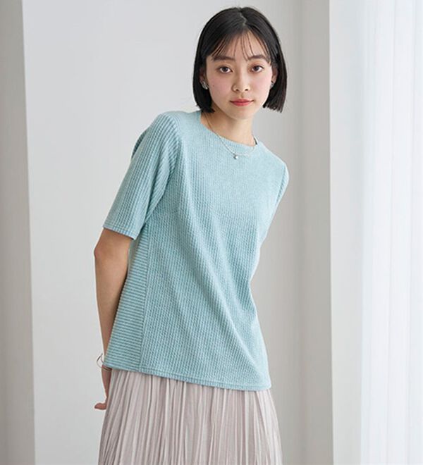 BELLUNA（ベルーナ）の「テンセル（ＴＭ）繊維混ストレッチプルオーバー（カットソー）」｜詳細画像