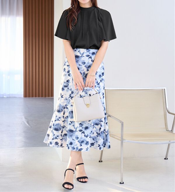 alotta（アロッタ）の「ピンタックフレアー袖ブラウス（ブラウス）」｜詳細画像