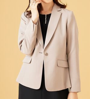 BELLUNA（ベルーナ）の「〈セレモニースタイル〉テーラードジャケット（テーラードジャケット）」｜グレージュ