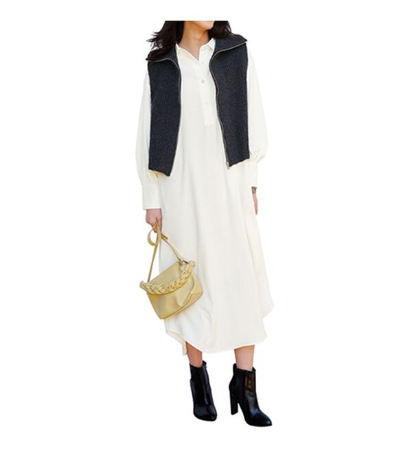 RANAN（ラナン）の「ボリューム袖シャツワンピース（シャツワンピース）」｜詳細画像