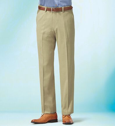 「裾上げ済吸汗速乾アジャスター付スラックス（メンズスラックス）」