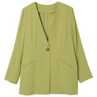 RANAN（ラナン）の「ノーカラーデザインジャケット（ノーカラージャケット）」