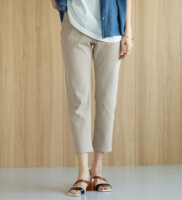 BELLUNA（ベルーナ）の「【再入荷】美ストレッチ素材アンクル丈レギンスパンツ（クロップドパンツ）」｜詳細画像