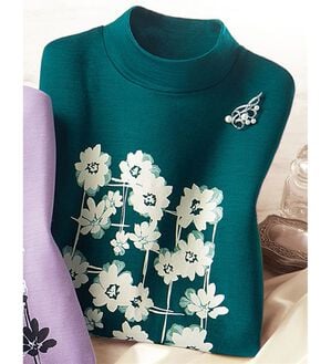 ルフラン（ルフラン）の「日本製　洗えるウールプルオーバー（カットソー）」｜モスグリーン