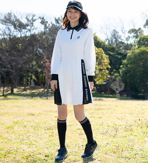 BELLUNA（ベルーナ）の「【三枝こころコラボ】衿付配色切替プリーツワンピース（その他ワンピース）」｜詳細画像